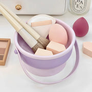 silicone makeup brush cleaner and drying bowl, view 2 - MRSLM