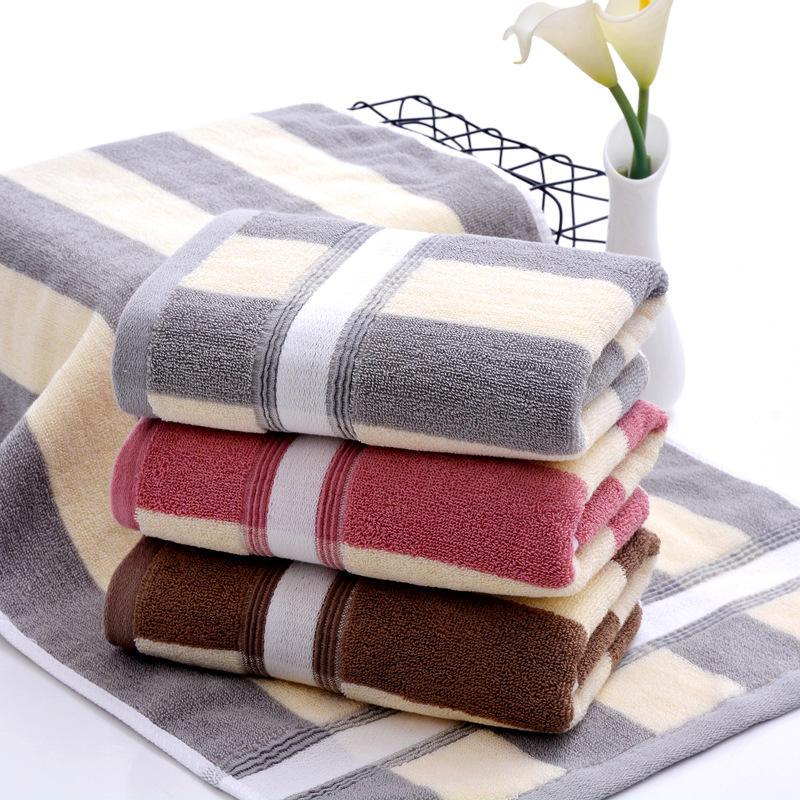 striped cotton face and bath towel - MRSLM