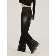 high-waist flare jeans, view 3 - MRSLM