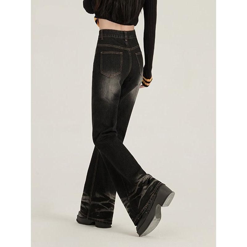 high-waist flare jeans, view 3 - MRSLM
