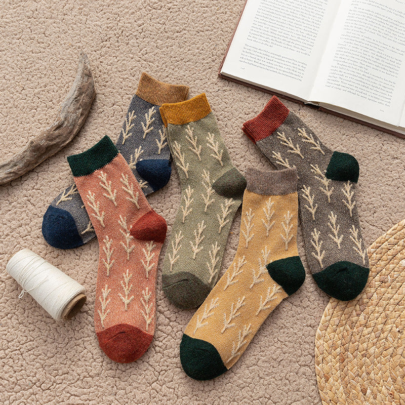 korean style retro wool socks, view 9 - MRSLM
