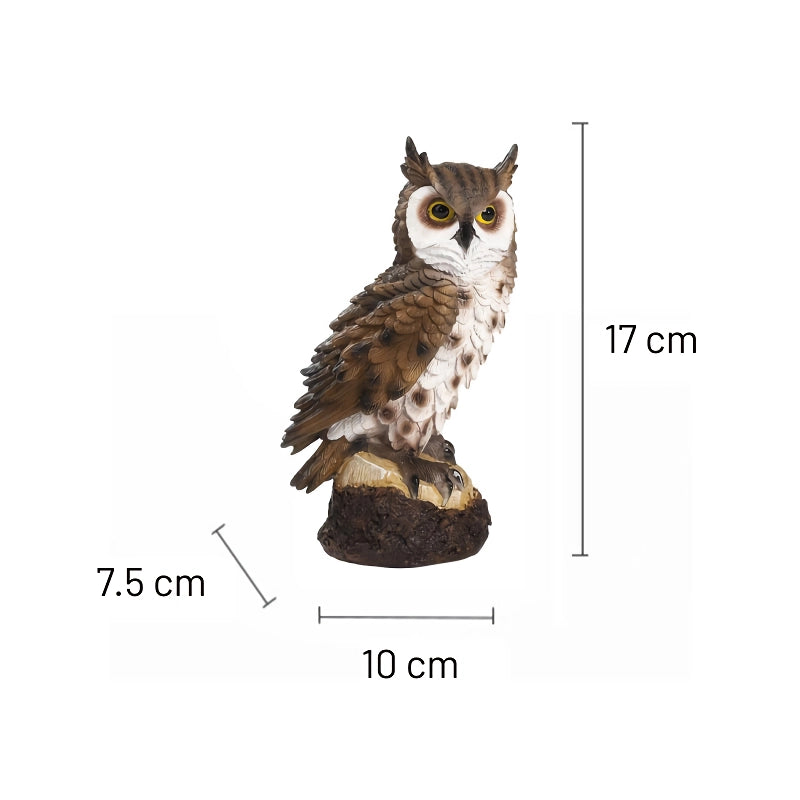 resin owl sculpture, view 8 - MRSLM