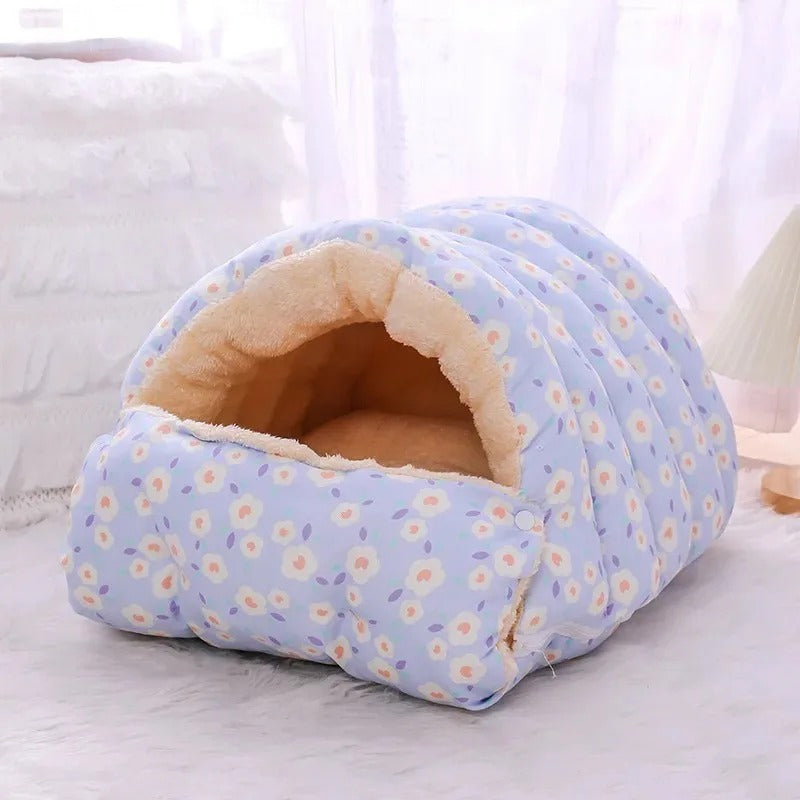plush cat and puppy bed, view 2 - MRSLM