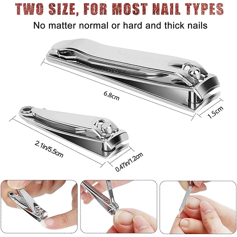 stainless steel nail clippers set, view 7 - MRSLM