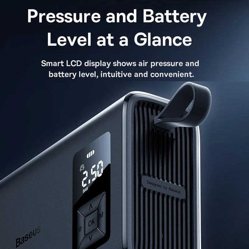portable wireless air compressor pump, view 5 - MRSLM