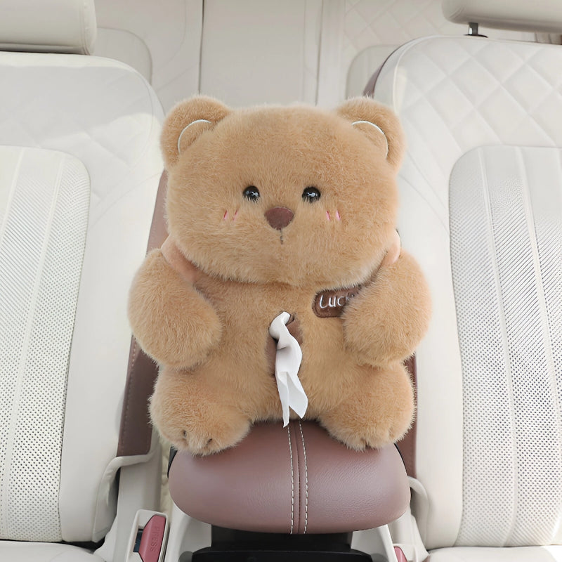 cute bear car tissue box and trash can, view 4 - MRSLM