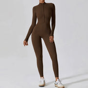 women's long-sleeve yoga jumpsuit, view 2 - MRSLM