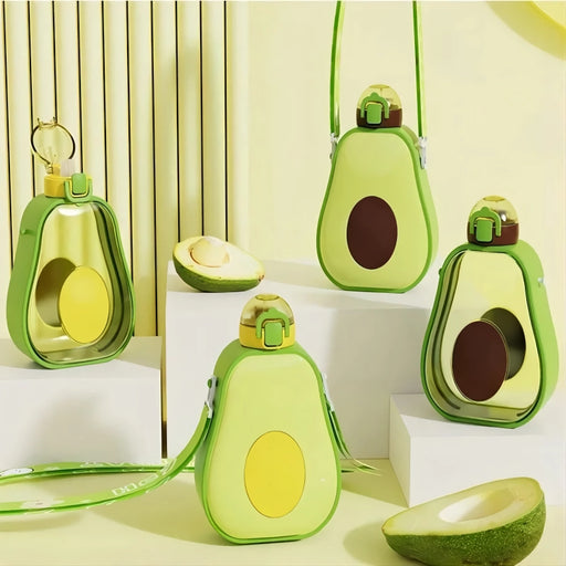 avocado kids water bottle with straw - MRSLM