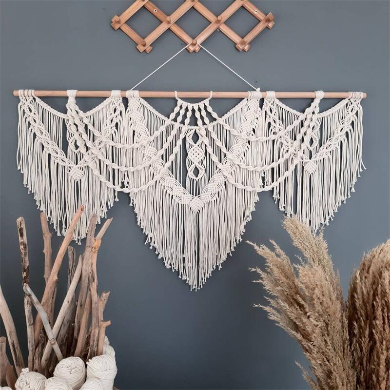 large bohemian macrame wall hanging - MRSLM