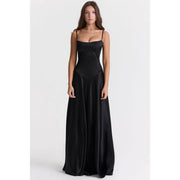 lace-up formal dress, view 10 - MRSLM