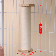 wood wall-mounted cat scratcher, view 5 - MRSLM