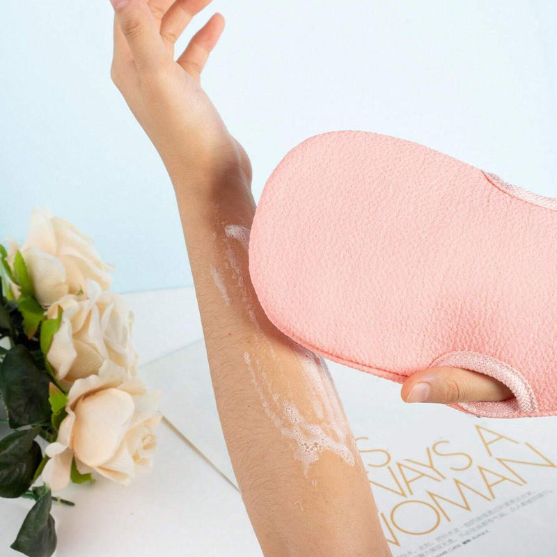 Two-sided exfoliating bath glove, view 9 - MRSLM