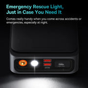 3-in-1 car jump starter and air compressor, view 4 - MRSLM