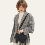 Vintage tassel fringe boho messenger bag - MRSLM