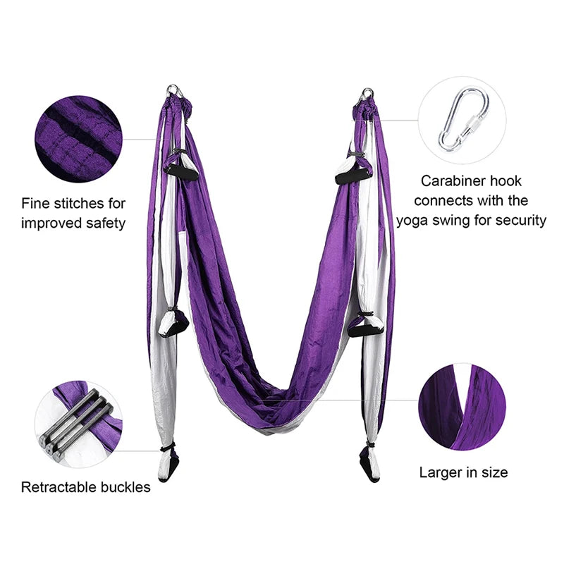 aerial yoga hammock swing, view 4 - MRSLM