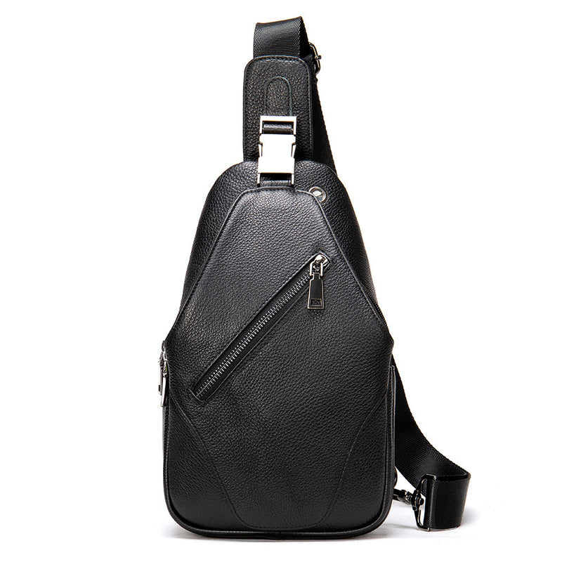 genuine leather shoulder bag, view 3 - MRSLM