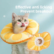 orange fruit neck collar for cats, view 4 - MRSLM