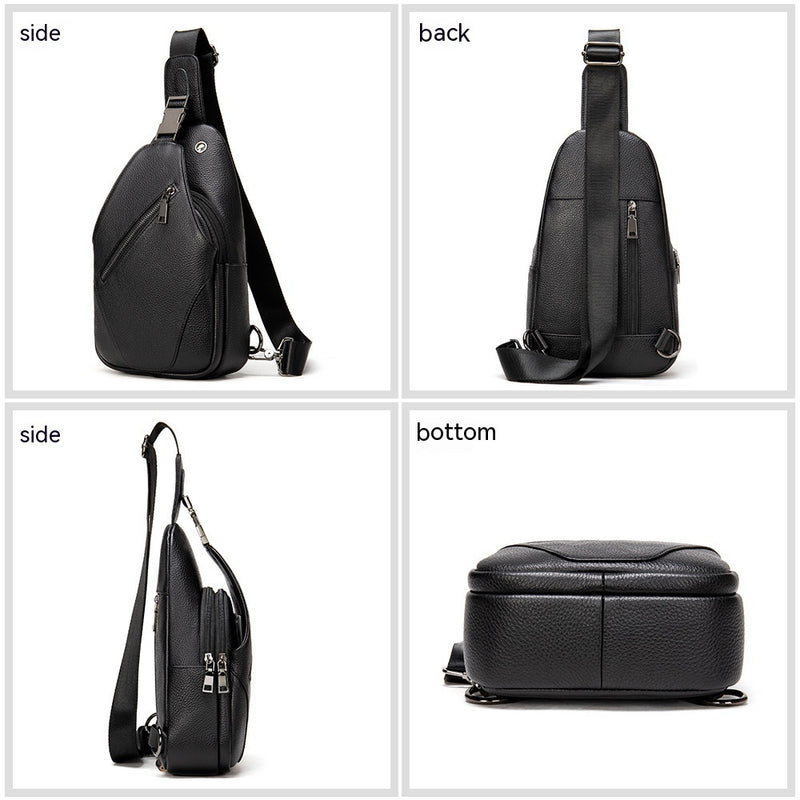 genuine leather shoulder bag, view 5 - MRSLM