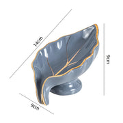 ceramic leaf soap dish, view 9 - MRSLM