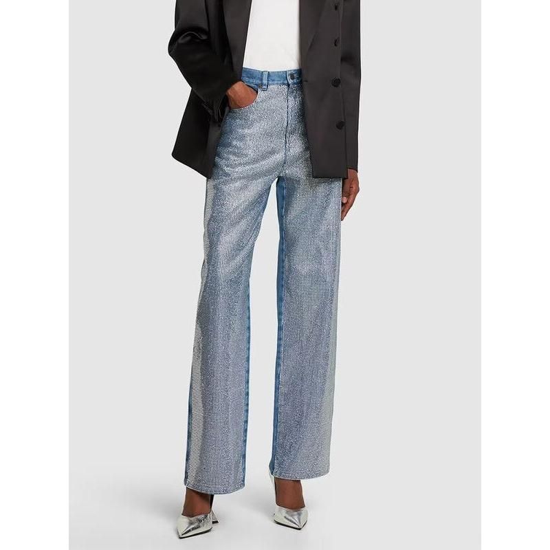 high waist wide leg loose jeans, view 3 - MRSLM