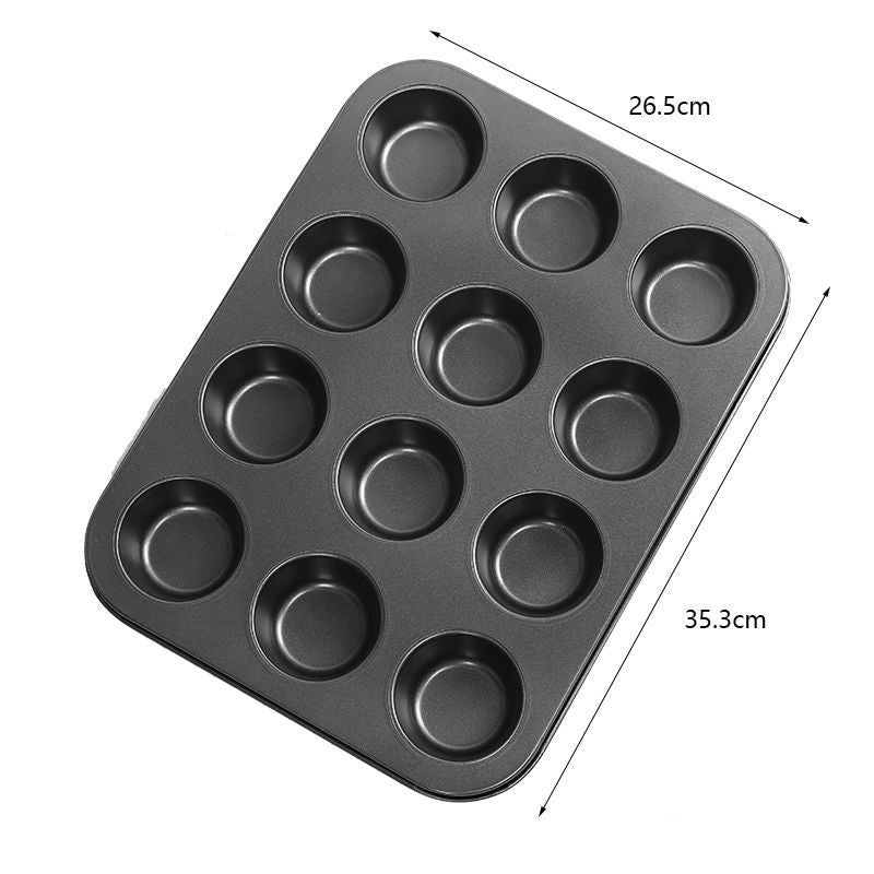 12-cup metal cake mold, view 2 - MRSLM