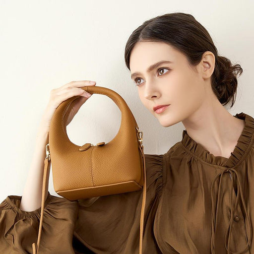 leather crescent shoulder bag - MRSLM