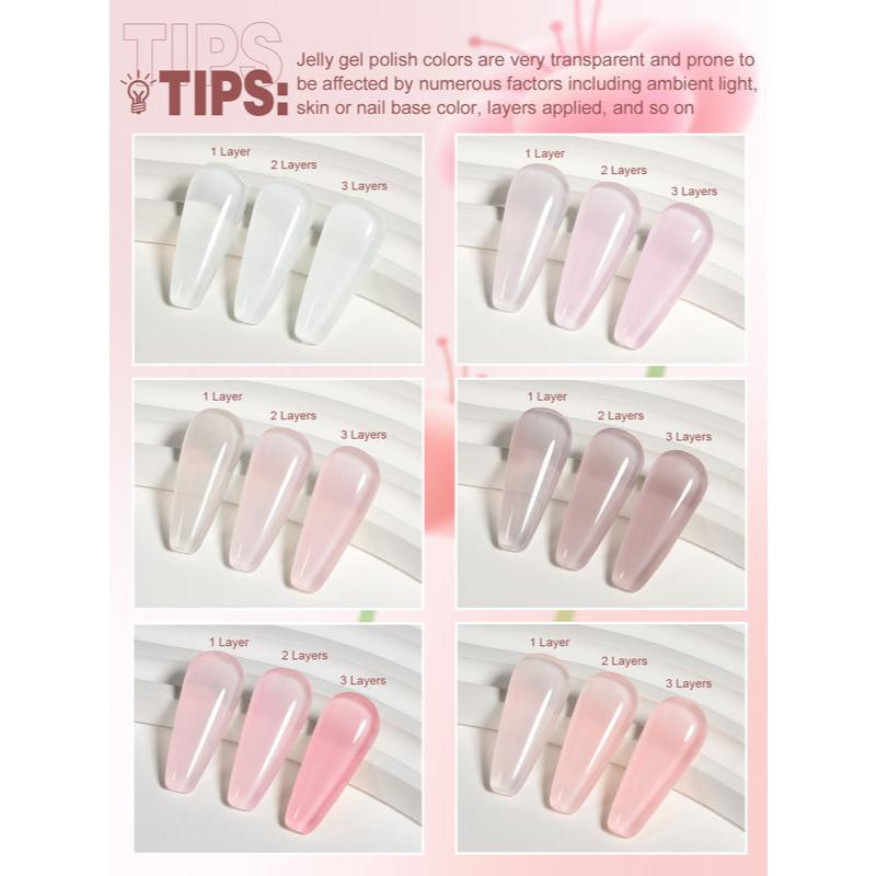jelly nude gel polish set, view 6 - MRSLM