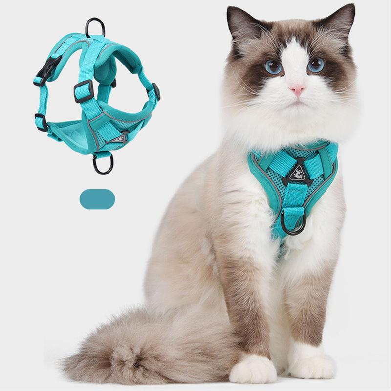 adjustable mesh cat harness and leash set - MRSLM
