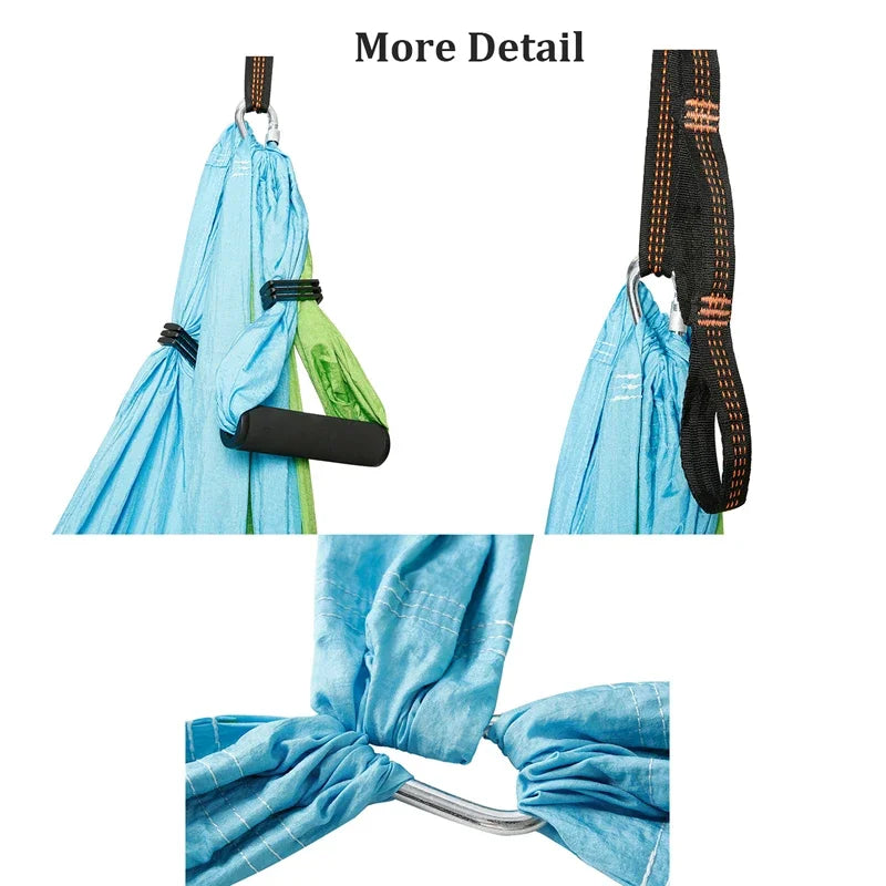 6-handle aerial yoga hammock swing, view 5 - MRSLM