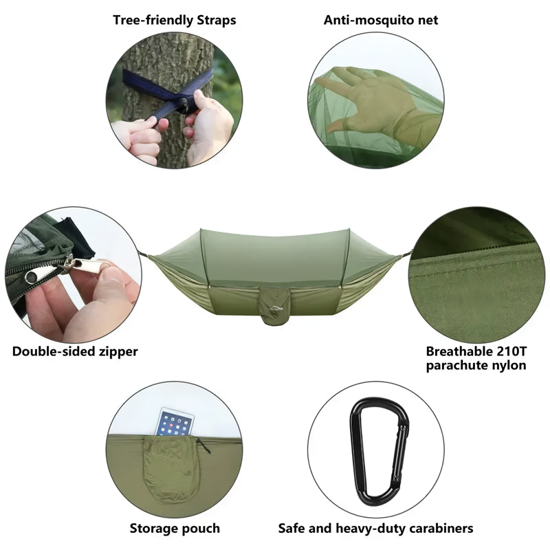 camping hammock with mosquito net, view 16 - MRSLM