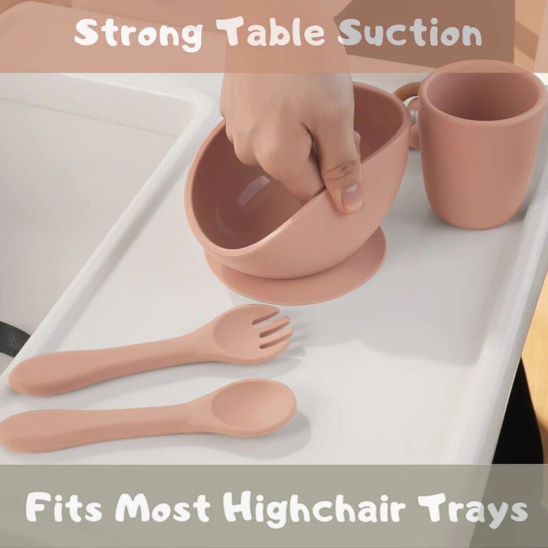 baby silicone tableware set, view 11 - MRSLM