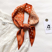 silk-feel narrow scarf, view 13 - MRSLM