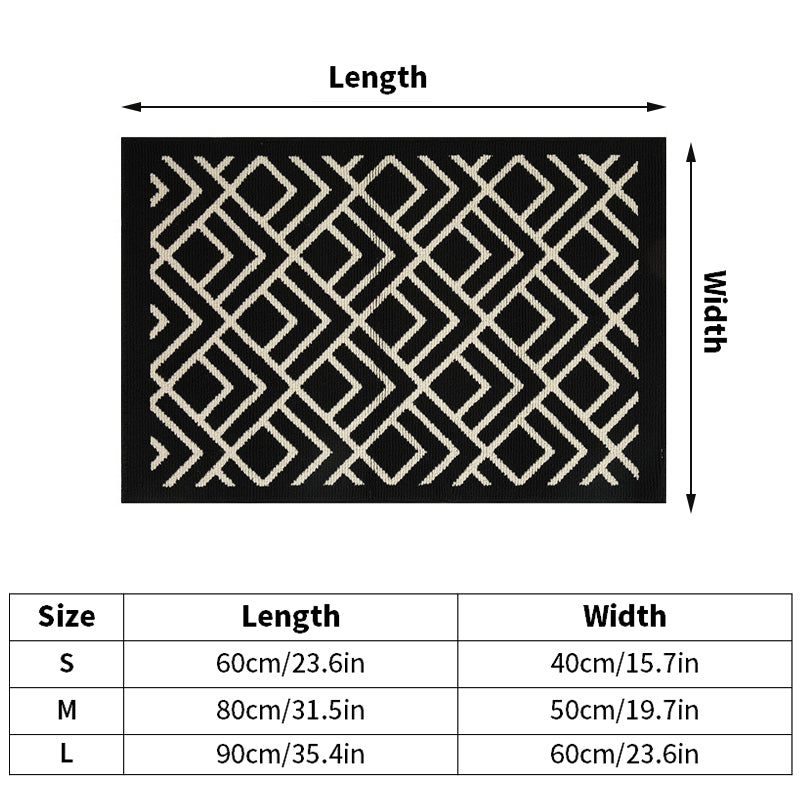 Retro pattern non-slip door mat, view 11 - MRSLM