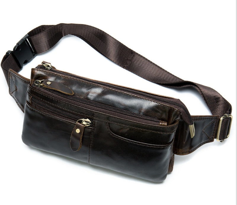 retro leather waist bag, view 8 - MRSLM