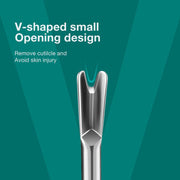 stainless steel cuticle pusher, view 5 - MRSLM
