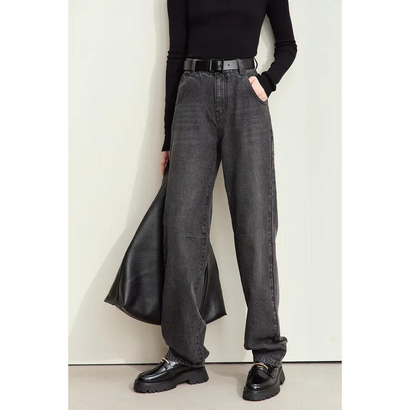 Chic Vintage Denim Women's Jeans for Autumn 2024