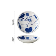 lucky cat sauce dish, view 5 - MRSLM