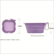 collapsible silicone pet bowl, view 2 - MRSLM