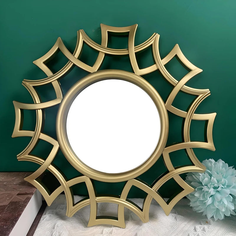 irregular gold wall mirror, view 6 - MRSLM