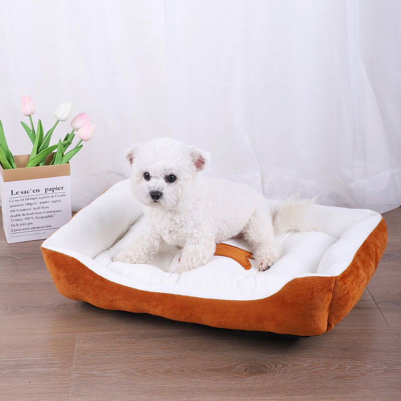 cozy plush dog bed, view 6 - MRSLM