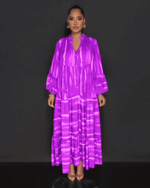 Women's loose printed summer dress, view 11 - MRSLM