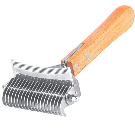 3-in-1 deshedding dog rake brush - MRSLM