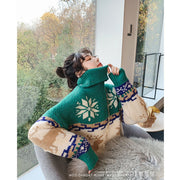 Women's oversized Christmas turtleneck sweater, view 7 - MRSLM