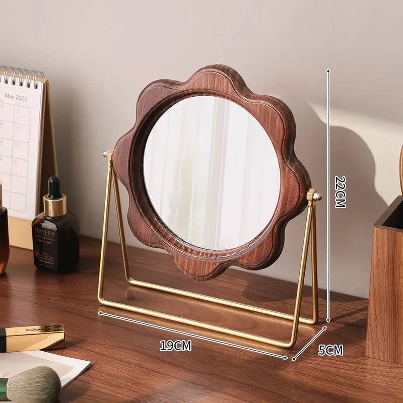 rotatable desktop makeup mirror, view 2 - MRSLM