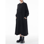 elegant a-line long dress, view 4 - MRSLM