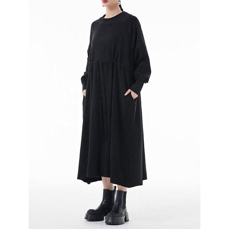 elegant a-line long dress, view 4 - MRSLM