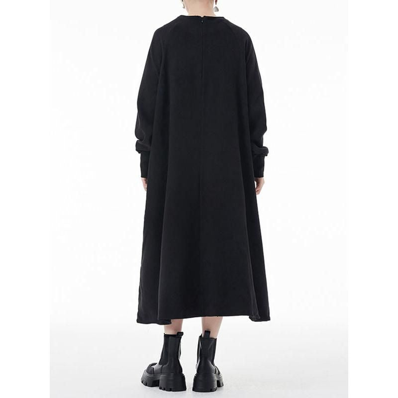 elegant a-line long dress, view 7 - MRSLM