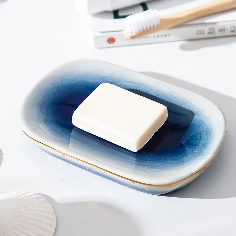 ceramic bathroom accessory set, view 5 - MRSLM