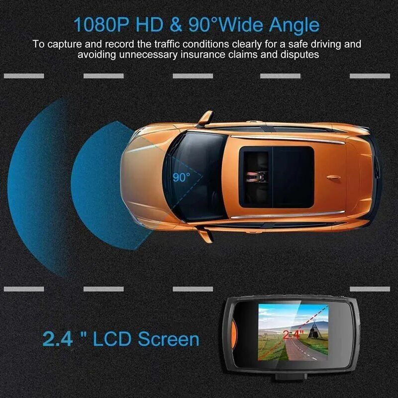 hd car dvr with wide-angle lens, view 7 - MRSLM