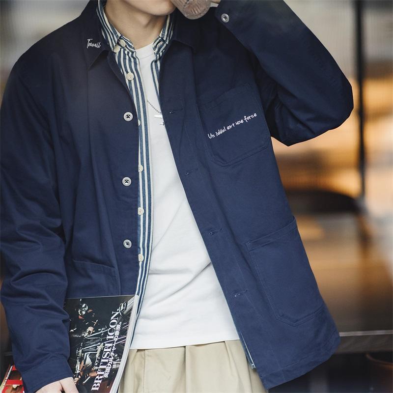 retro embroidered cotton shirt jacket - MRSLM